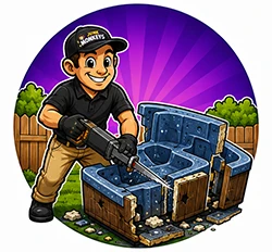 Hot Tub Demolition Services Near Arvada, Colorado and the surrounding areas